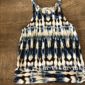 Boho style loose fitted tank top Size M